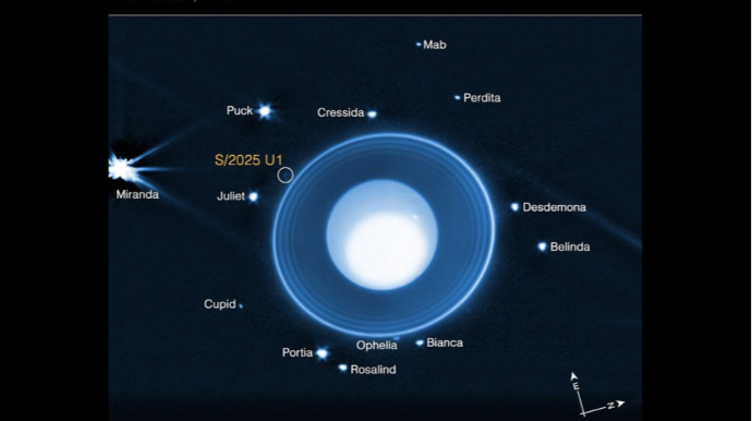 NASA Uran planetinin yeni təbii peykini aşkarlayıb 