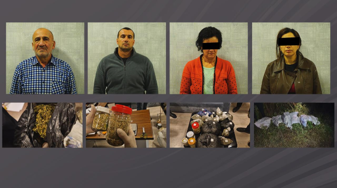 Oğuz polisindən ƏMƏLİYYAT: Narkotik satan ata, ana, oğul və gəlin SAXLANILDILAR  - VİDEO