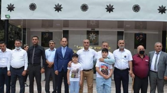 Cəlilabadda 2 şəhidin xatirəsinə tikilən bulağın açılışı olub - FOTO