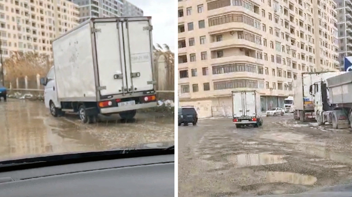 "Asfalt dağılıb, ətrafı üfunət basıb" - Bu yol niyə düzəlmir? - VİDEO 