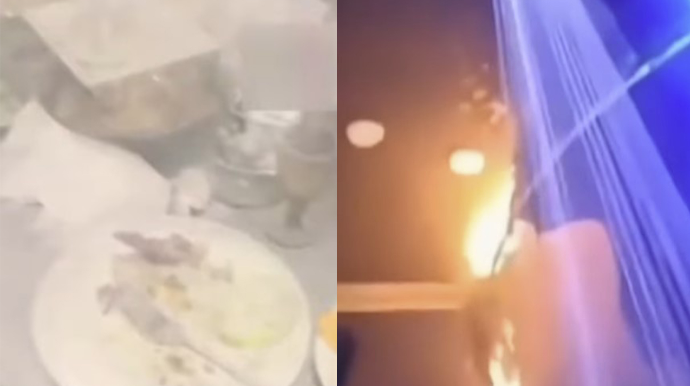 Toy zamanı daha bir şadlıq sarayında yanğın oldu - VİDEO