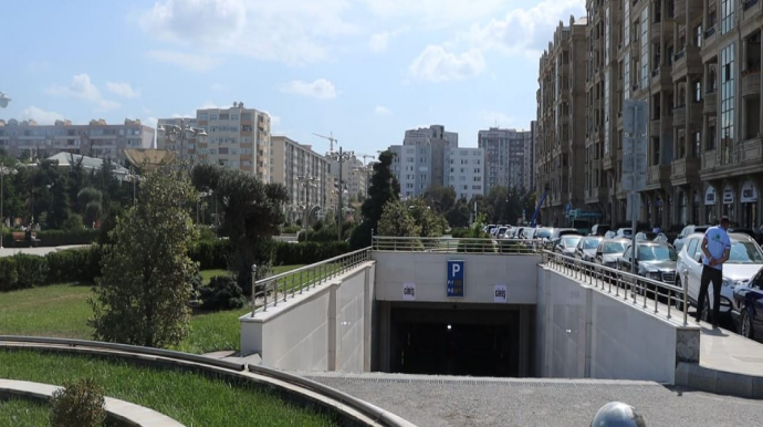 Bakıda daha bir yeraltı parklanma məntəqəsi istifadəyə verilib - FOTO 