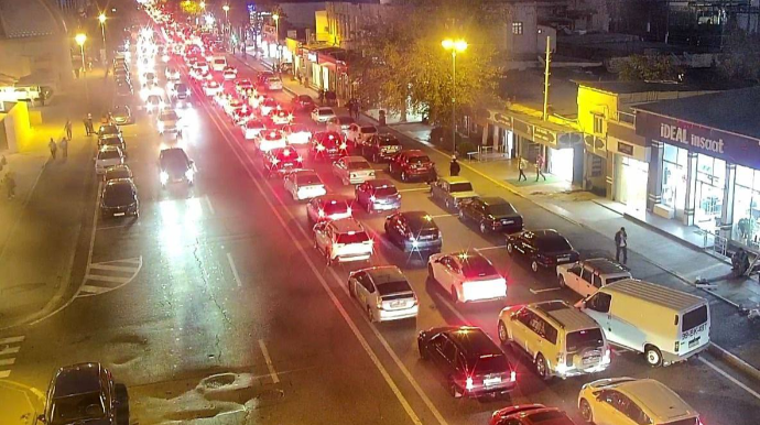 Bakıda bu yollarda tıxac var - SİYAHI   - FOTO