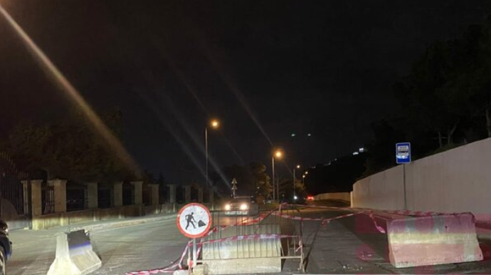 Badamdar ərazisində sürüşmə təhlükəsi yaranıb - Yol bağlandı - FOTO - VİDEO