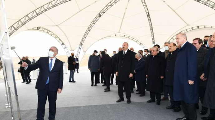 Prezidentlər Şuşaya çəkilən yolda tikinti işləri ilə tanış olublar - FOTO