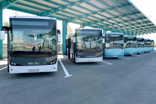 Naxçıvanın yeni avtobusları Bakıdakılardan yaxşı çıxdı - FOTO