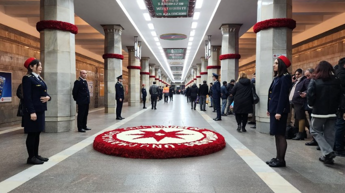 20 Yanvar tarixi Bakı metropolitenində qeyd edilir  - FOTO