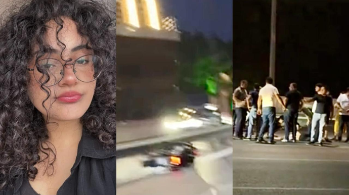 Motosikletlə qırmızıda keçən gənclər canlarından oldu: Qız öldü, oğlanın ayaqları kəsildi   - VİDEO