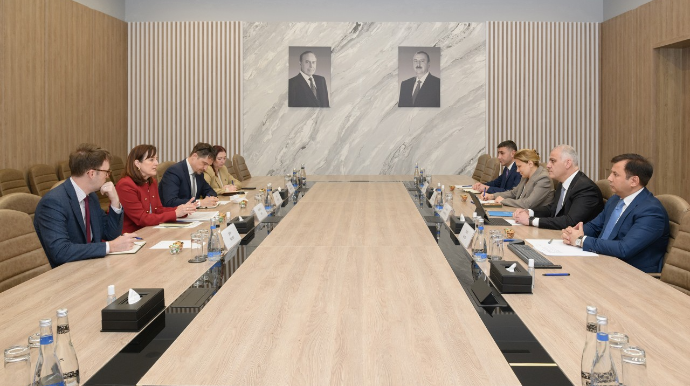 RİNN-də ABŞ nümayəndə heyəti ilə görüş keçirilib - FOTOLAR 