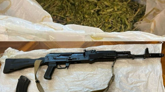 Şəmkirdə 3 nəfər silah və narkotiklə tutuldu - FOTO