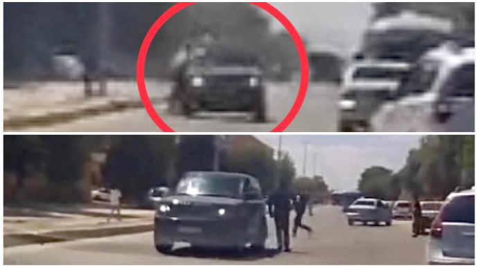 Yolu qaçaraq keçən piyada əks yola çıxan “Range Rover”ə çırpıldı    - ANBAAN VİDEO