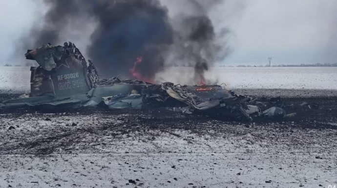 Donetsk səmasında Rusiyanın "Su-25" qırıcısı vurulub 