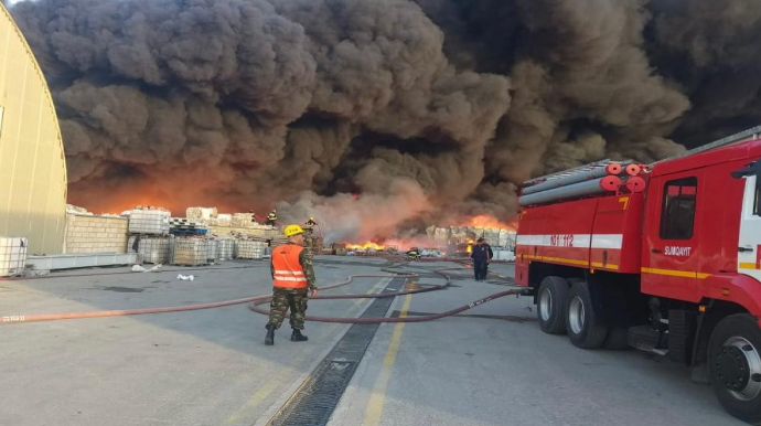 Sumqayıtda yanğınla bağlı xəstəxanaya 9 nəfər daxil olub 