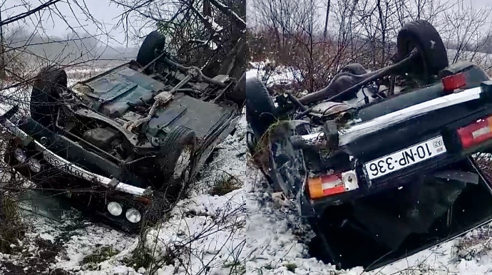 Xaçmazda “VAZ” yoldan çıxaraq aşdı     - VİDEO