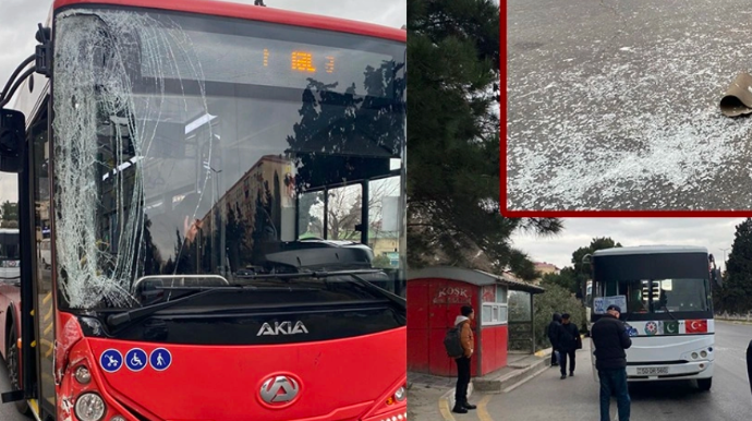 ДТП в Сумгайыте:  столкнулись пассажирские автобусы - ФОТО