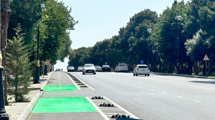 Bakıda 20 km-lik yeni mikromobillik zolağı istifadəyə verilib - FOTO