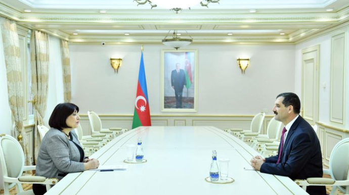 Sahibə Qafarova Türkiyənin ölkəmizdəki səfiri ilə görüşüb - FOTO 
