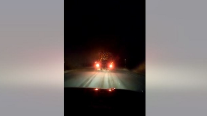 “Zəfər Yolu”nda gecə hərəkətin təhlükəsizliyi üçün tədbirlər davam etdirilib - VİDEO