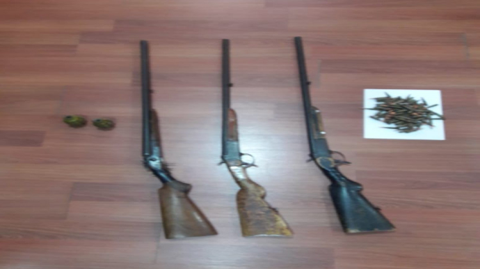 Mingəçevirdə silah-sursat aşkarlanıb  - FOTO