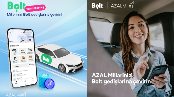 Artıq "AZAL"dan qalan millərinizi taksi sifarişində xərcləyə biləcəksiz – “Bolt”dan YENİLİK - VİDEO 