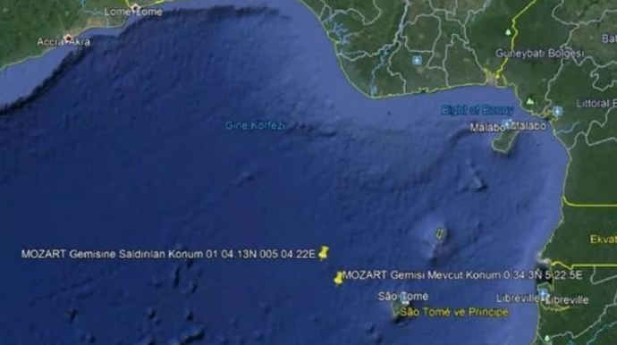 Турецкое судно “Моцарт”  достигло берегов Габона