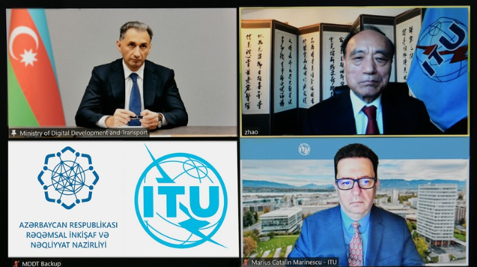 Rəşad Nəbiyev Beynəlxalq Telekommunikasiya İttifaqının rəsmisi ilə görüşüb