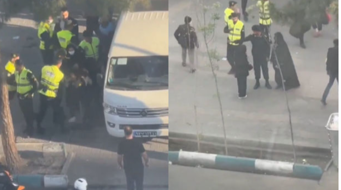 İran əxlaq polisi pusquda:  Qadınları zorakılıqla avtomobilə mindirirlər - VİDEO 