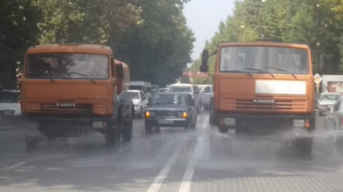 Oğuzda dezinfeksiya işləri aparılır