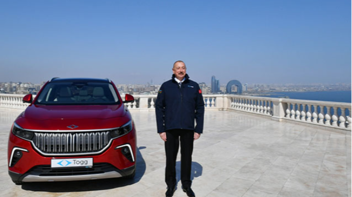 “Togg” avtomobili Prezident İlham Əliyevə təqdim olundu - FOTOLAR - YENİLƏNİB