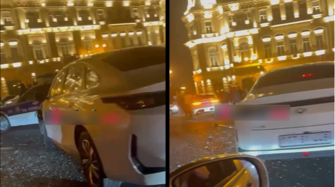 “Azneft” dairəsində 3 avtomobil toqquşub - VİDEO 