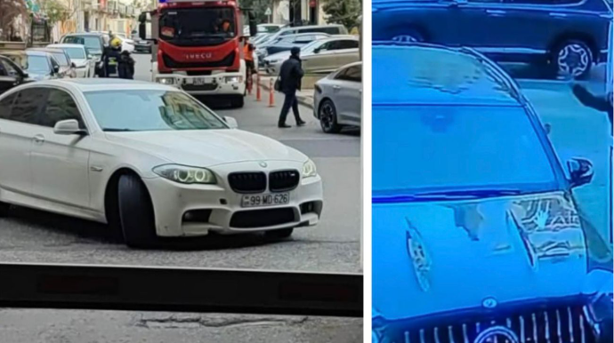 Bakıda mühafizəçinin şlaqbaum "oyunu" - Sakinlərin haqlı narazılığı   - VİDEO