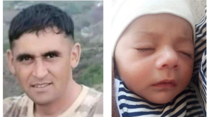 Qəzada həlak olan hərbçimizin 3 aylıq oğlu yadigar qalıb   - FOTO