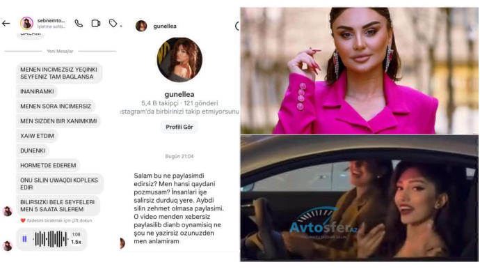 Şəbnəm Tovuzlu Avtosfer.az saytına hədə-qorxu gəldi - “Səhifənizi bağlatdıracam” - SƏS YAZISI – VİDEO 