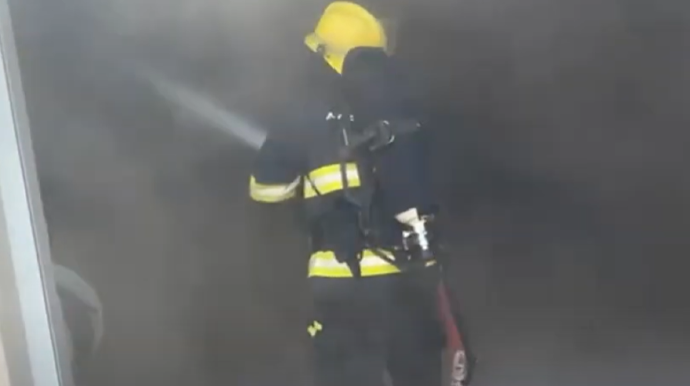 Coratda ev yandı - VİDEO 