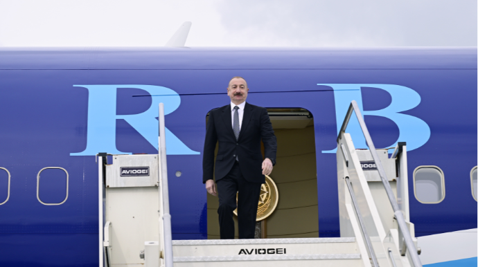 Prezident İlham Əliyev Albaniyaya işgüzar səfərə gəlib - FOTO