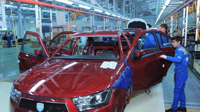 Azərbaycanda minik avtomobillərinin istehsalı avqustda 17% artıb 