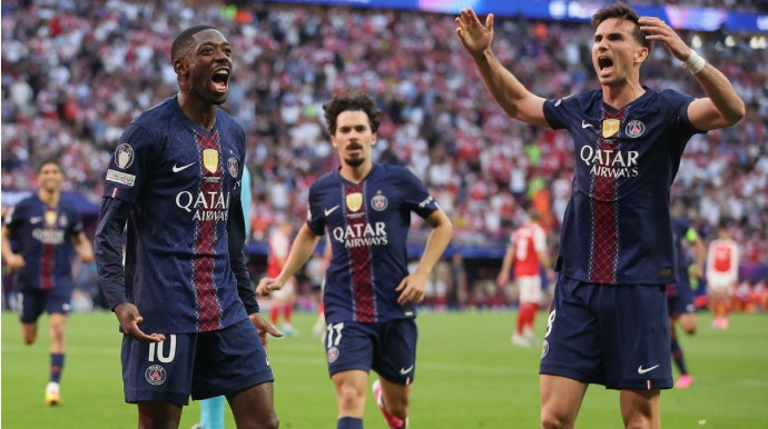 PSJ ardıcıl ikinci dəfə UEFA Çempionlar Liqasının qalibi olub 