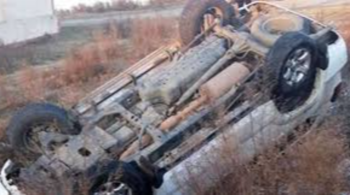 Ağdamda avtomobil aşıb, sürücü ölüb 