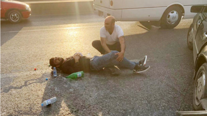 Тяжелое ДТП на трассе Баку-Сумгайыт  парализовало движение   - ФОТО