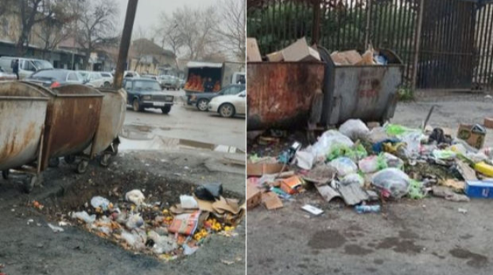 İmişlidə müasir “zibil qabı”: Asfaltı qazıb tullantılara yer açdılar - FOTO 