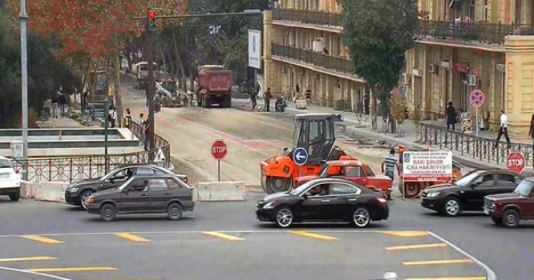 Bakıda prospekt təmirə bağlanır - FOTO