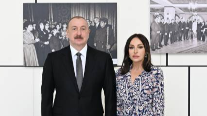 Mehriban Əliyeva İlham Əliyevlə Ağdama səfərindən görüntülər paylaşıb - VİDEO