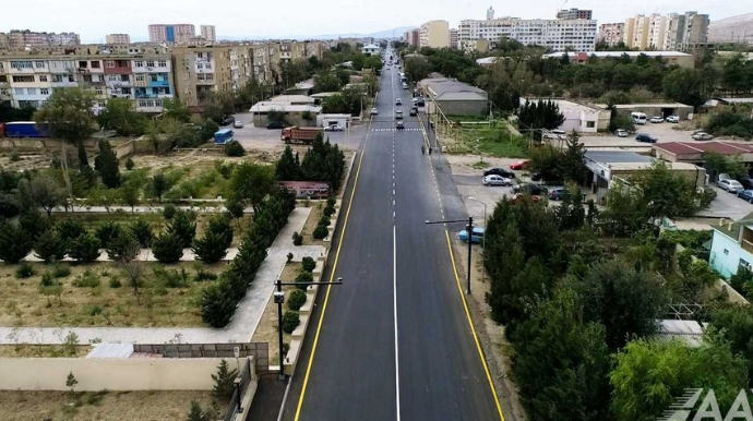 Qaradağda bu il 20 kilometr uzunluğunda küçə təmir olunub  - VİDEO - FOTO