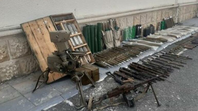 Xankəndidə silah-sursat tapıldı 