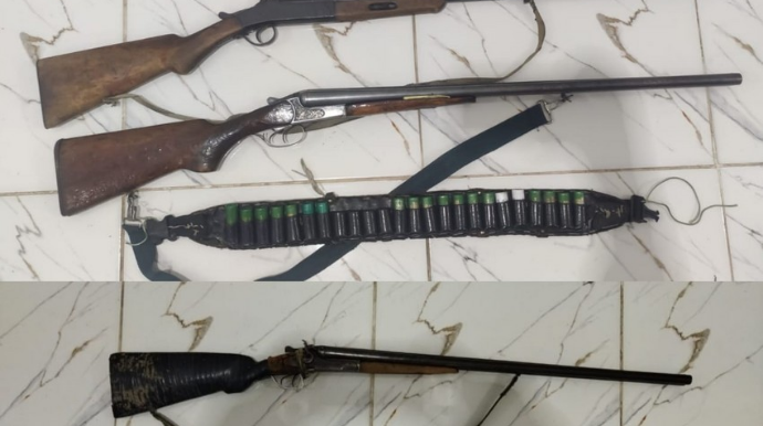 Astara sakinlərindən qanunsuz silahlar götürülüb