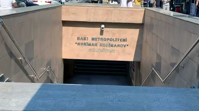 "Nərimanov" metrosunun çıxışındakı təmir işləri yekunlaşdı - VİDEO