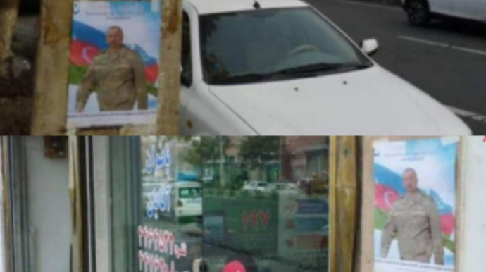 Фотографии Ильхама Алиева в городах Южного Азербайджана   - ФОТО