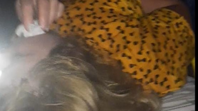 Xaçmazda parkda qadın döyülüb - FOTO