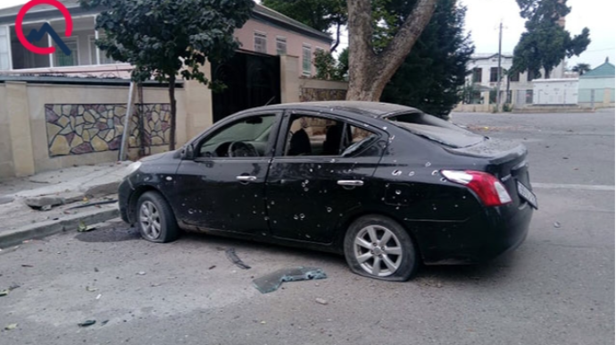 Ermənilərin 7 mülki şəxsi yaraladığı yerdən - Fotolar 