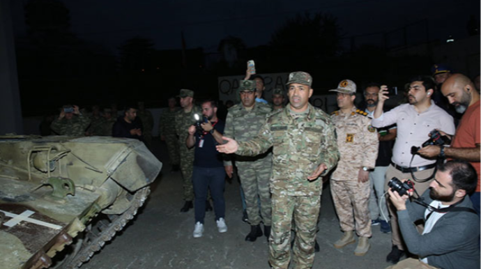 Mayis Bərxudarov ələ keçirilən hərbi qənimətləri təqdim etdi   - VİDEO